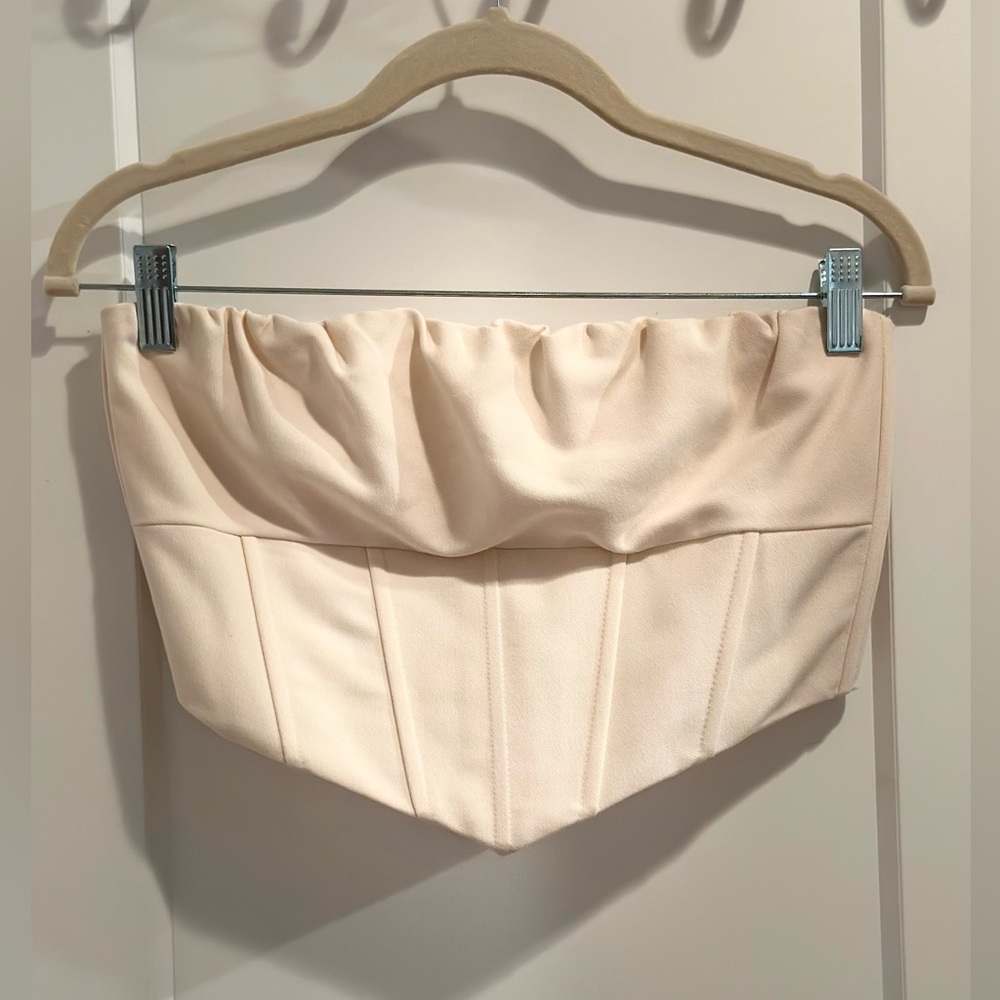 Strapless Corset Crop Top